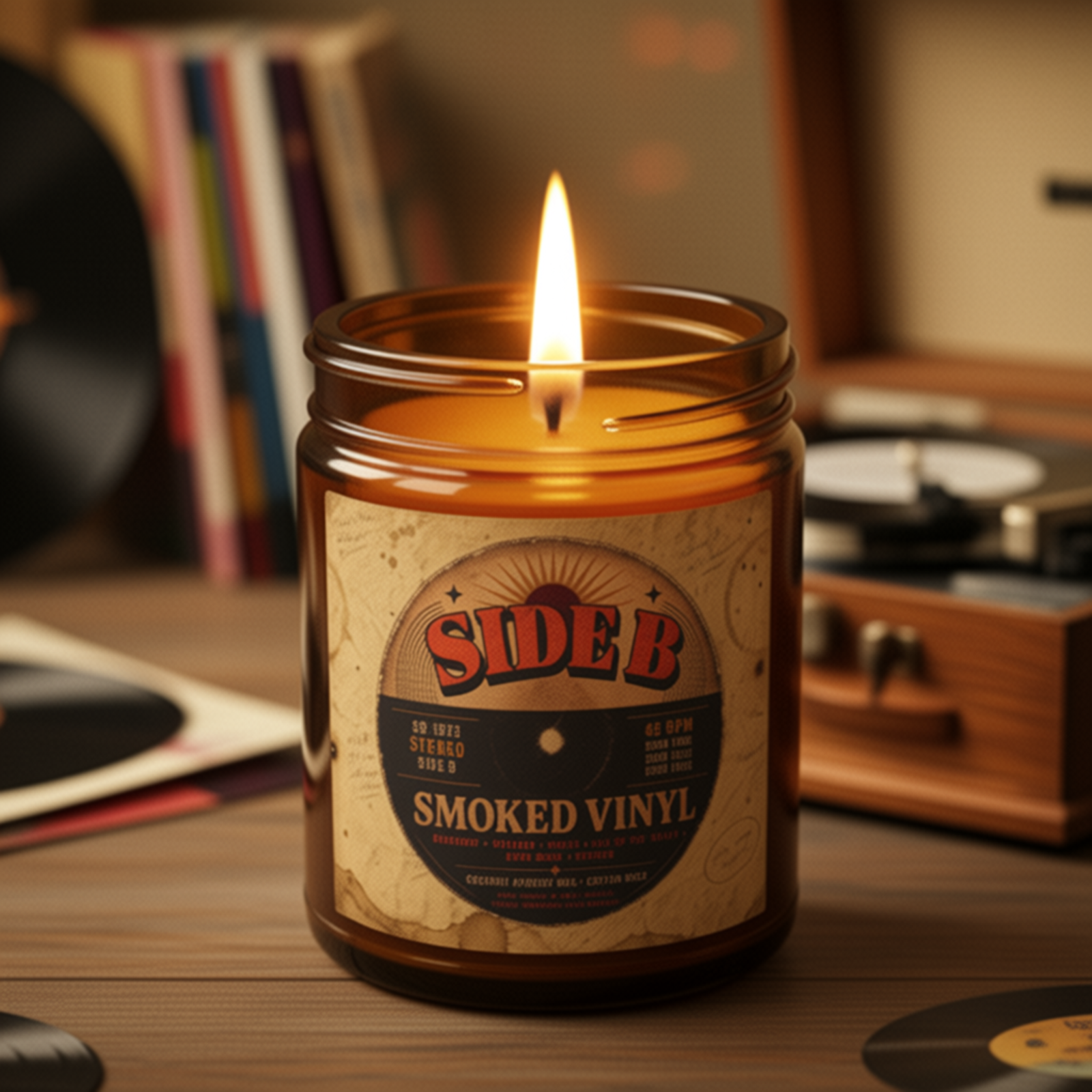 20260528045302-1f15a511-b7a6-61ba-973a-e22c316e20af-1 Side B Smoked Vinyl Scented Candle for Men - Image 1
